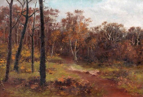 Croham Hurst, Surrey, 'The Last Blush of Autumn', 1893, George Harris