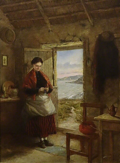 Fife Fisher Girl, 1869, Charles Henry Cook