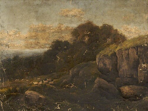 Landscape with Sheep, , Charles Henry Passey