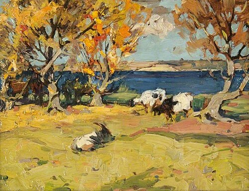 Landscape with Goats, 1900, John Reid Murray