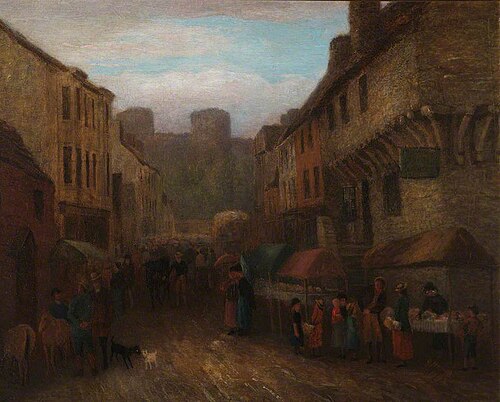 A View of Castle Street, Conwy, 1882, George Hayes