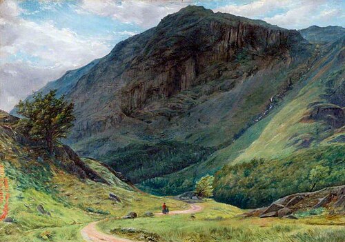 Jack's Crag, Borrowdale, Cumberland, 1860, George Henry Newton