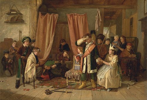 Children Acting the 'Play Scene' from "Hamlet," Act II, Scene ii, 1863, Charles Hunt