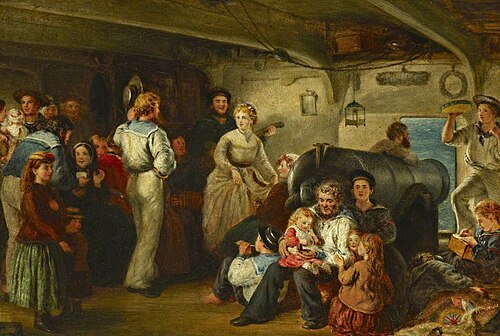 A scene between decks, , Charles Hunt