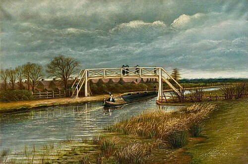 The Old Cat Gallows Bridge, 1923, Charles Jacombs