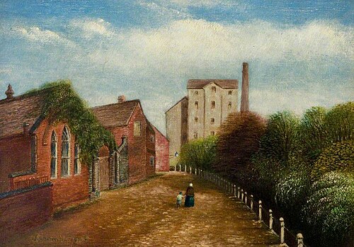 Mill Walk, Nuneaton, Warwickshire, 1923, Charles Jacombs