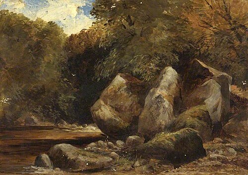 Landscape with Large Rocks, 1864, George Hornblower Simms