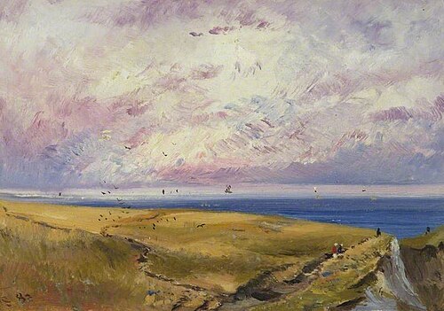 Clifftop with Figures, , George Hornblower Simms