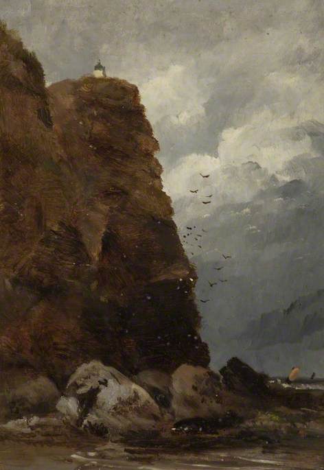 Cliffs with Lookout, , George Hornblower Simms