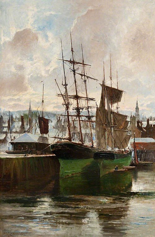 West Harbour, Greenock, Winter 1880, 1880, Charles James Lauder