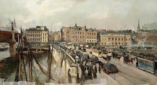 Glasgow Bridge, 1890, Charles James Lauder