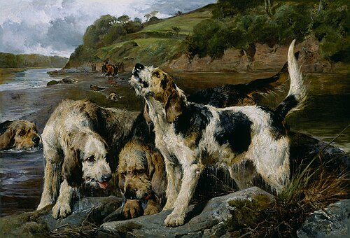 Otter Hunting ("On the Scent"), 1881, John Sargeant Noble