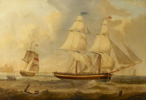 The Snow 'Beaufront', 1844, John Scott