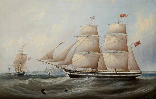 The Sailing Ship 'Isabella', 1861, John Scott