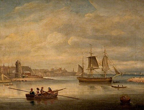 The Entrance to the Tyne, , John Scott