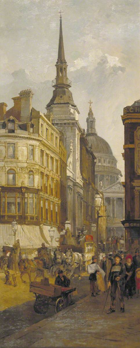 Ludgate Hill, London, 1884, Charles John Watson