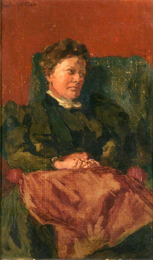 Minna Bolingbroke, Wife of the Artist, , Charles John Watson