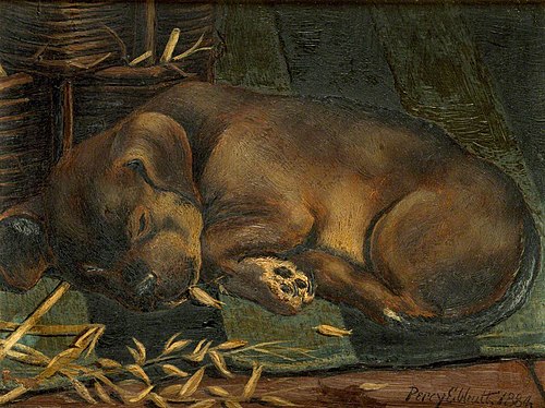 Tired Out, 1884, Percy Ebbutt