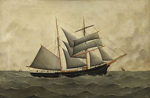 The brigantine 'Gilpin', 1901, George Laidman