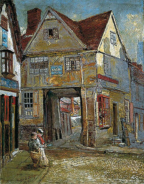Angel Corner, Ipswich, 1878, Walter Daniel Batley
