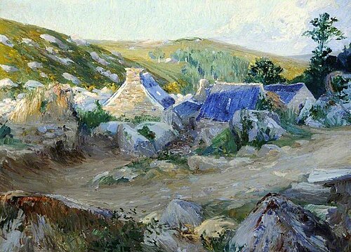 Farm Buildings at Kervao, France, 1905, Percyval Tudor-Hart