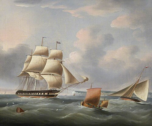Shipping in the Downs, , Charles Martin Powell