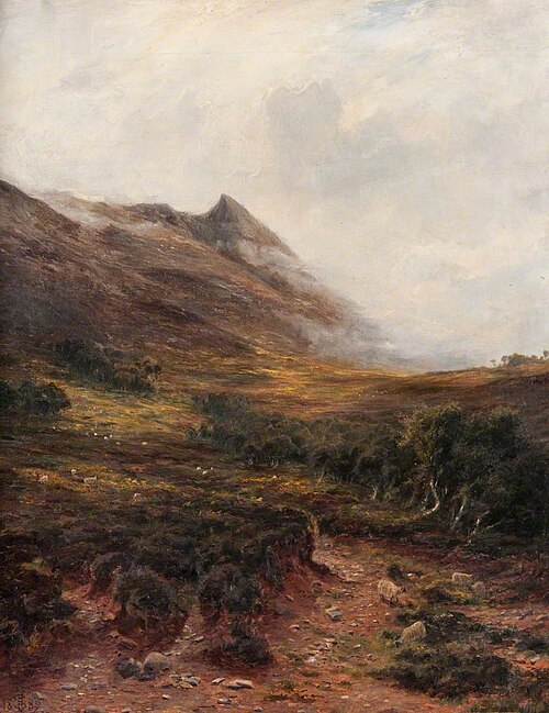 Above Corrie, Arran, Looking towards Glen Sannox, 1889, John Stewart