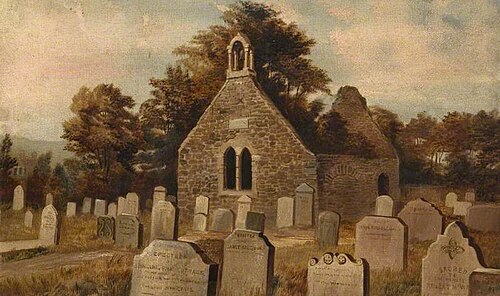 Churchyard with a Ruined Chapel, , John Teasdale