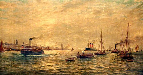 Shipping in the Mersey, 1904, , Parker Greenwood