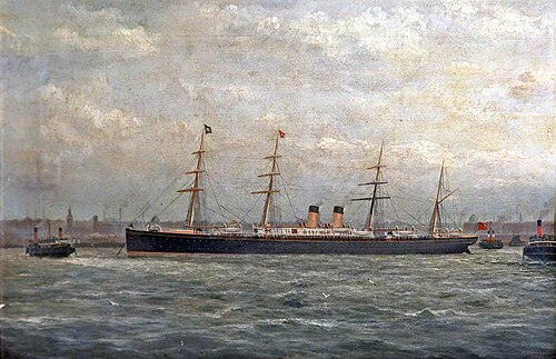 'Germanic' in the Mersey, , Parker Greenwood