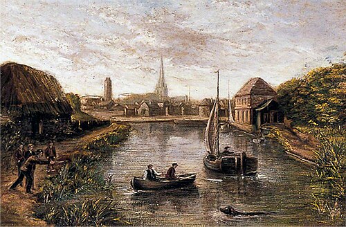 Chichester Canal, West Sussex, 1884, Walter Noah Malby