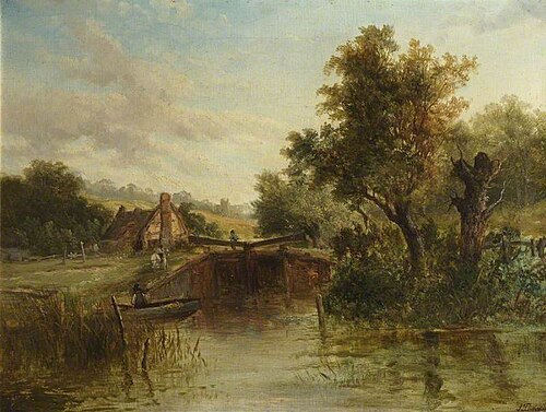 A Canal Scene, , John Thorpe