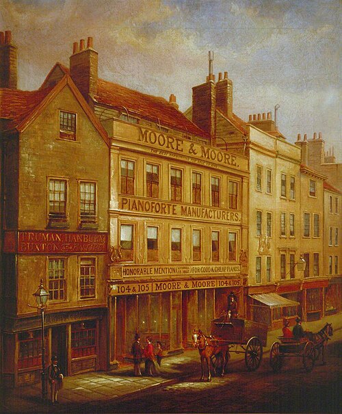 Bishopsgate, London, in 1871, 1872, Walter Riddle