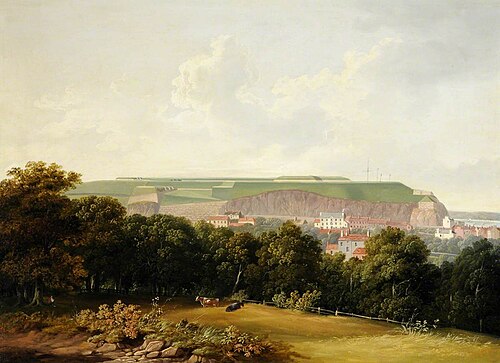 Fort Regent Overlooking St Helier, 1815, John Tobias Young