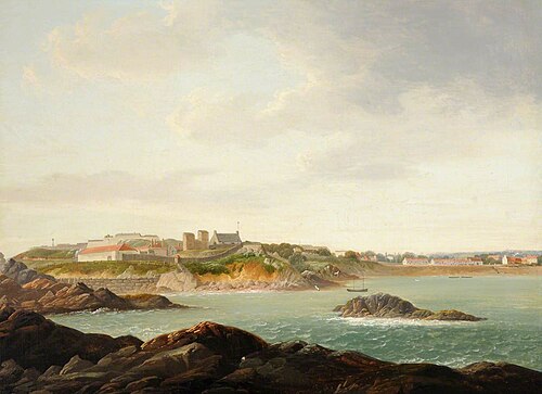 View of St Clement's, Jersey, 1815, John Tobias Young