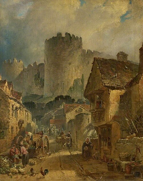 Conway Castle, 1861, Charles Tattershall Dodd