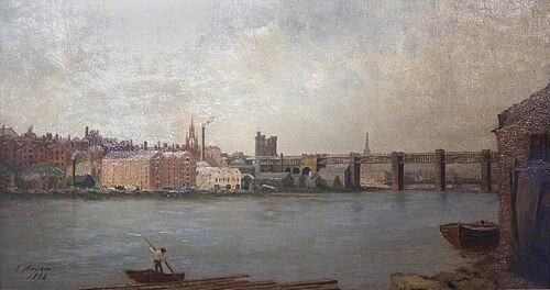 Newcastle upon Tyne from the South-West, 1884, John Wallace