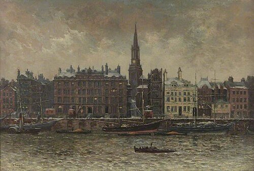 Quayside, Newcastle upon Tyne, 1886, John Wallace