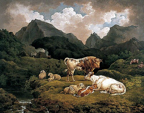 Landscape with Cattle, 1796, Charles Towne