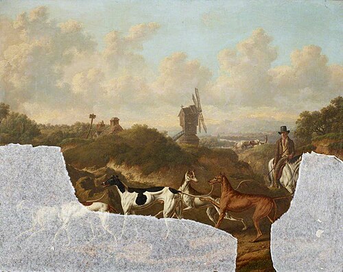 Greyhounds and Horseman, 1828, Charles Towne