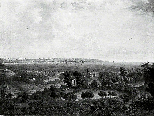 A View Across An Estuary, 1816, Charles Towne