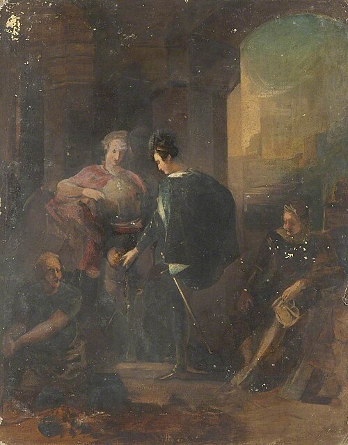 Hamlet with the Skull of Yorick, 1835, George Sheffield Senior