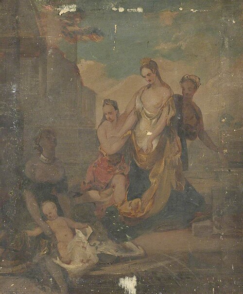 The Finding of Moses, 1835, George Sheffield Senior
