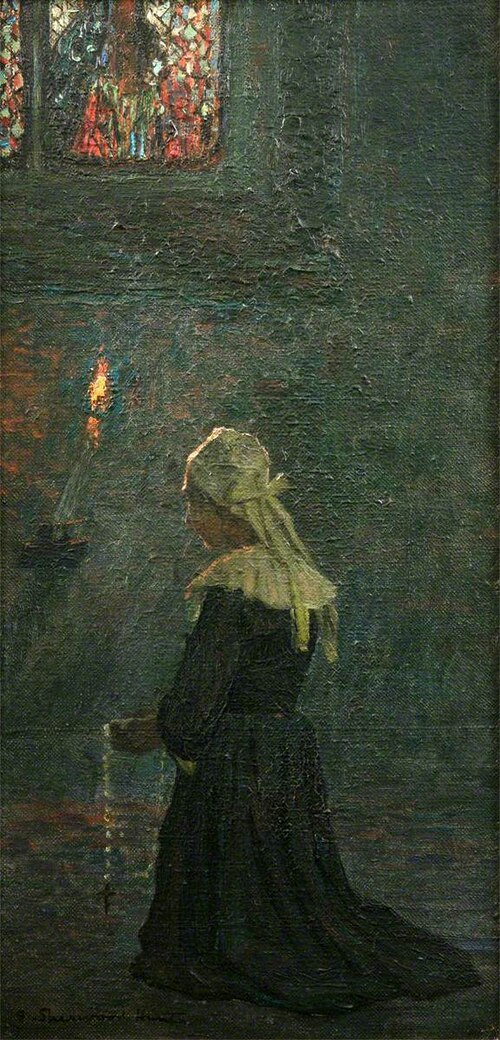 At Prayer, 1905, George Sherwood Hunter