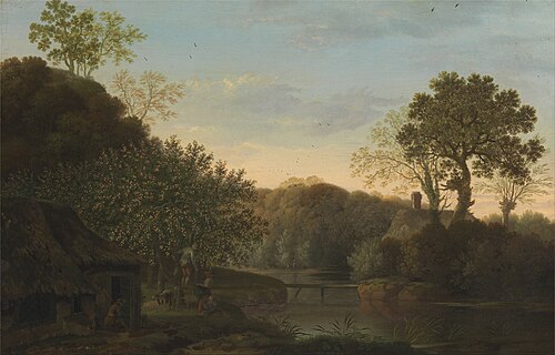 An Autumn Landscape with Apple Picker, 1750, George Smith