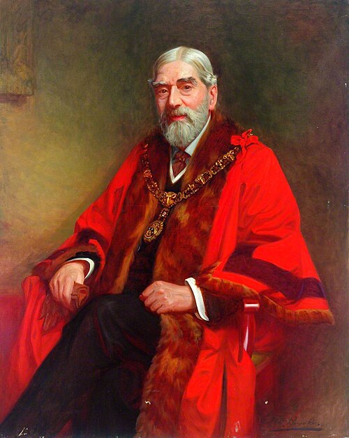 Alderman William Henry Jessop (1841–1921), JP, Mayor of Huddersfield (1916–1918), , John William Brooke