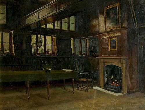 Old Town Hall Library, Guildhall, Leicester, 1881, George W. Moore Henton