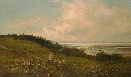 Leigh, at the Estuary of the River Thames, 1885, Charles William Wyllie