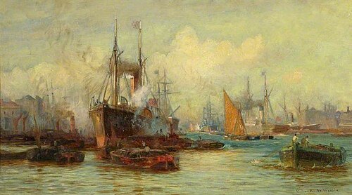 The Pool of London, , Charles William Wyllie