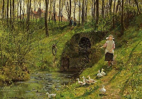 The Old Mill, Boulogne, France, , Charles William Wyllie